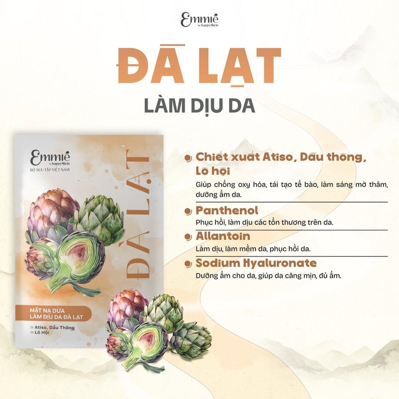 Mặt Nạ Phôi Dừa Giúp Cấp Ẩm, Làm Mềm Da Emmié By Happyskin Bio-Cellulose Beauty Mask 25g
