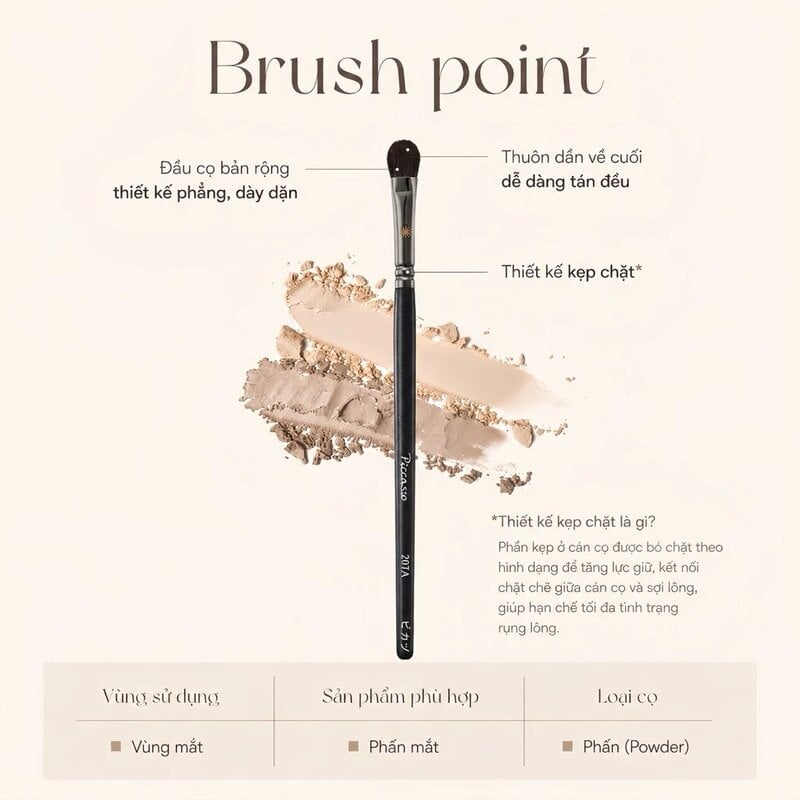 Cọ Phấn Mắt Piccasso #207A Eyeshadow Brush