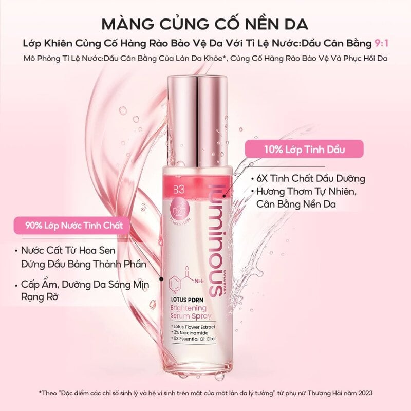 Serum Xịt Dưỡng Hỗ Trợ Sáng Da Colorkey Luminous Lotus Pdrn Brightening Serum Spray 100ml