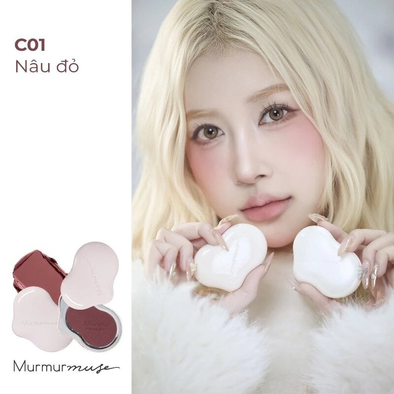 Phấn Má Hồng Đám Mây Mịn Lì Murmurmuse Light Powder Cream Blush 5g
