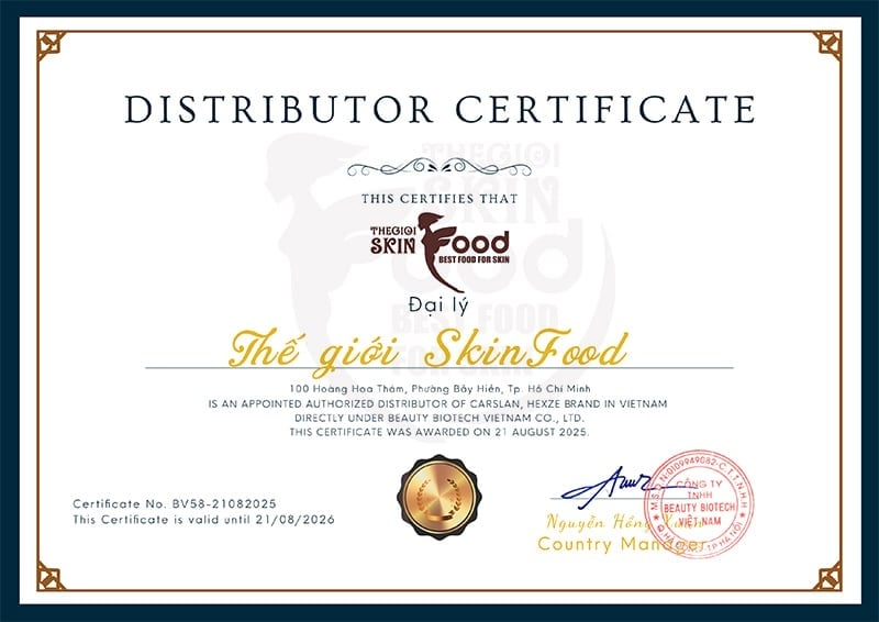 Thế Giới Skinfood - Đại lý phân phối chính hãng các sản phẩm Carslan tại Việt Nam