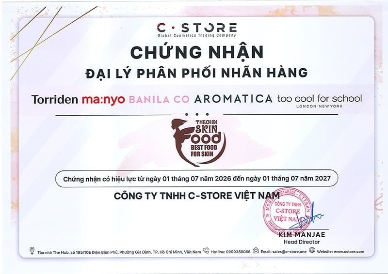 Thế Giới Skinfood - Đại lý phân phối chính hãng các sản phẩm Torriden tại Việt Nam
