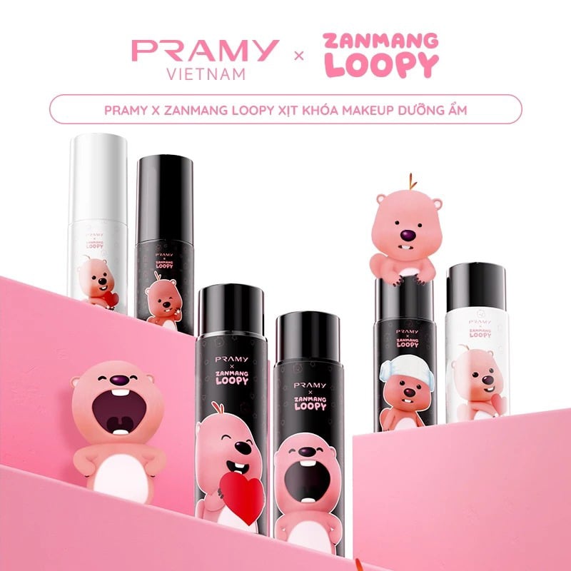 thegioiskinfood.com - Xịt Khóa Nền Cố Định Trang Điểm Pramy Setting Spray Finish