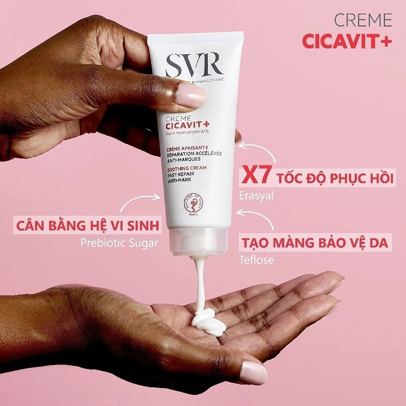 thegioiskinfood.com - Kem Dưỡng SVR Làm Dịu Da Dành Cho Da Nứt Nẻ, Mẫn Đỏ Cicavit+ Cream 40ml