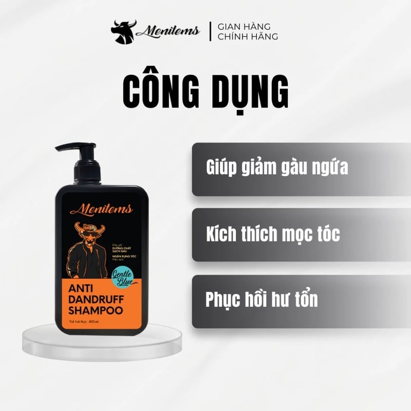 thegioiskinfood.com - Dầu Gội Nam Menitems Anti-Dandruff Shampoo