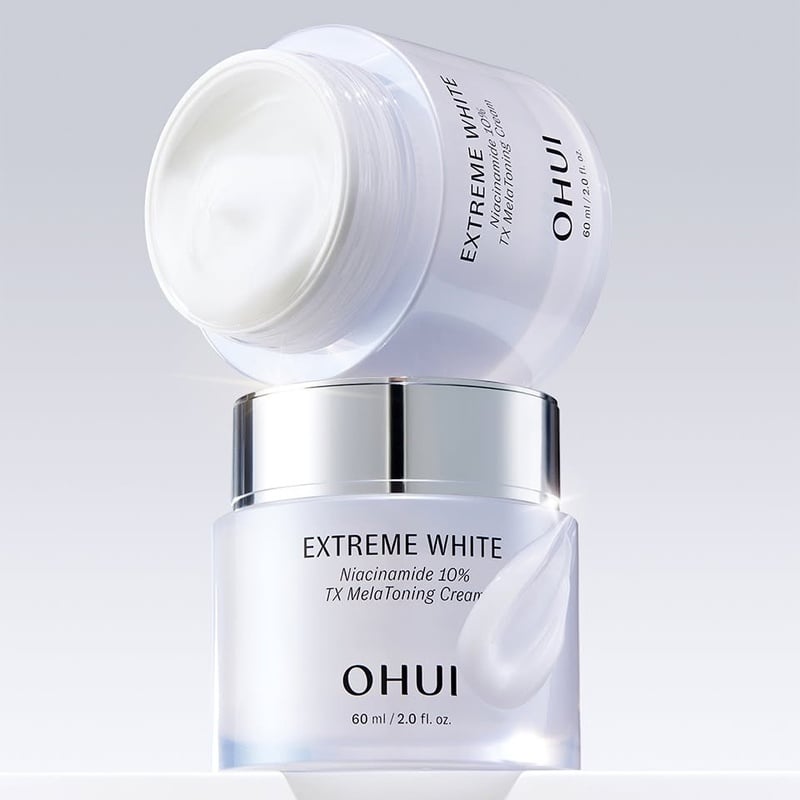 Kem Dưỡng Hỗ Trợ Dưỡng Sáng Chuyên Sâu OHUI Extreme White Niacinamide 10% TX MelaToning Cream 60ml
