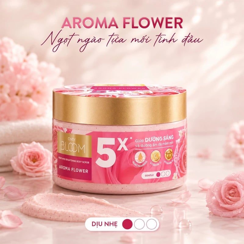 thegioiskinfood.com -Tẩy Tế Bào Chết Cindy Bloom Hỗ Trợ Dưỡng Sáng Da Hương Nước Hoa 220g