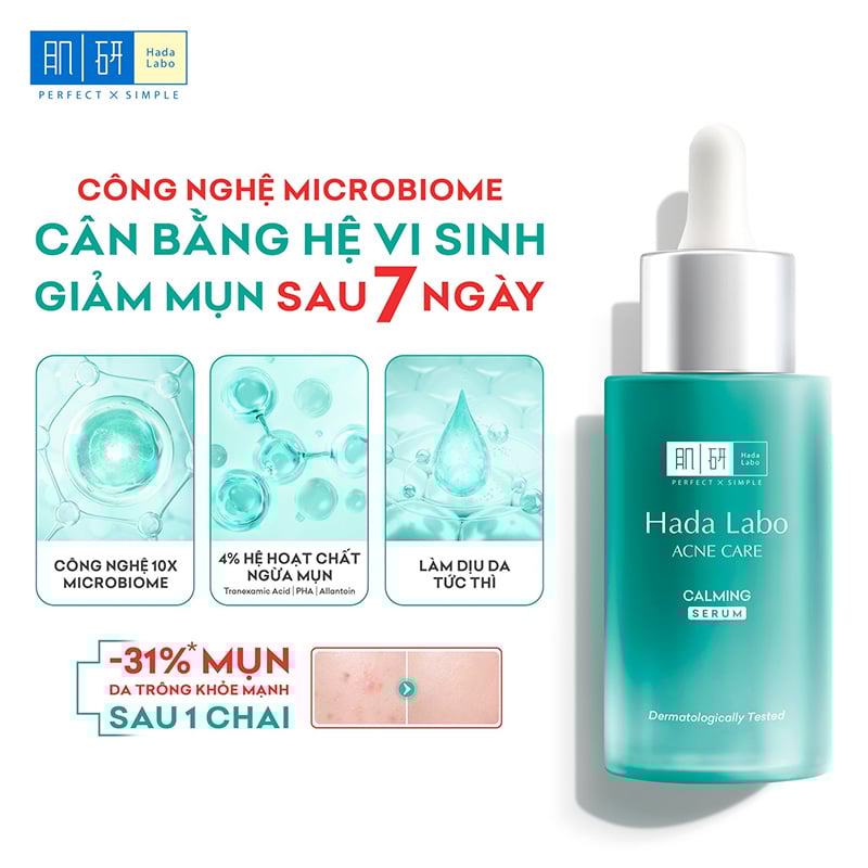 thegioiskinfood.com - Serum Dưỡng Ẩm Cho Da Mụn, Nhạy Cảm Hada Labo Acne Care Calming Serum 30ml