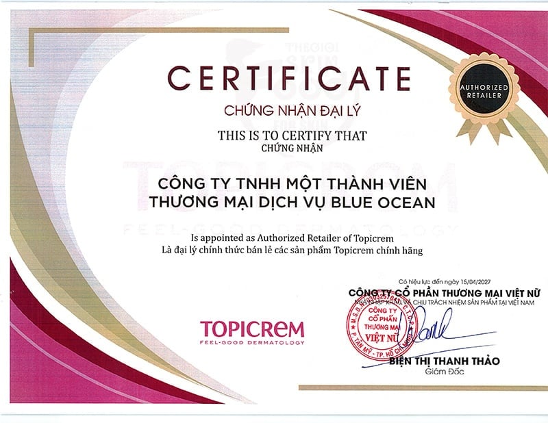 Thế Giới Skinfood - Đại lý phân phối chính hãng các sản phẩm TOPICREM tại Việt Nam