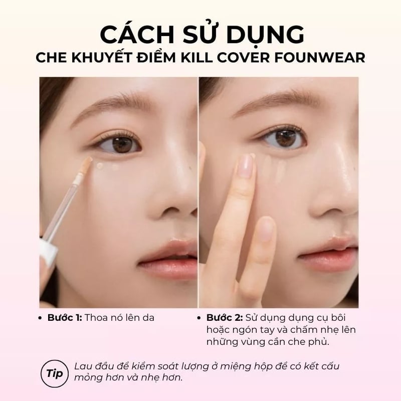 thegioiskinfood.com - Kem Che Khuyết Điểm Clio Kill Cover Founwear Concealer 6g