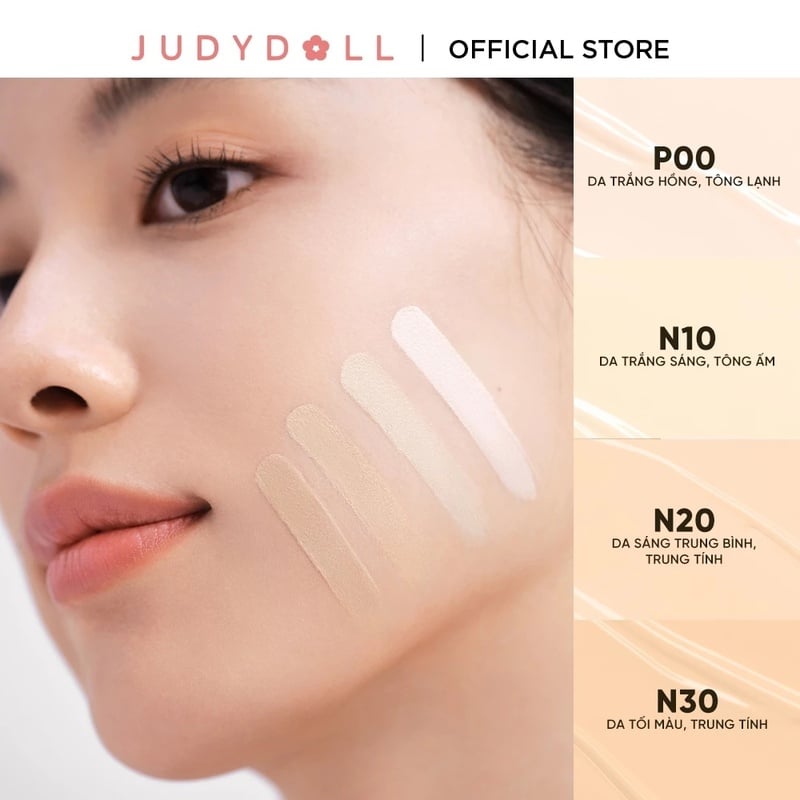 Phấn Nước Judydoll Kiềm Dầu, Che Phủ Tốt Long Wearing Cushion 14g