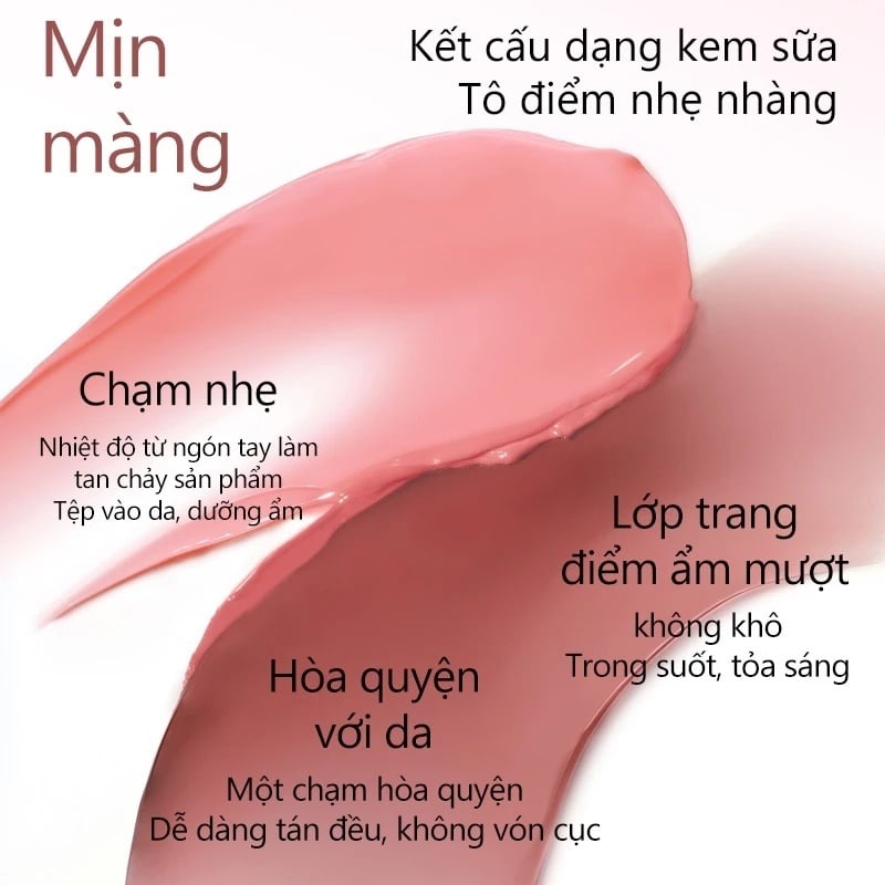 thegioiskinfood.com - Má Hồng Kem Căng Bóng Tự Nhiên Mooekiss Romantic Diverse Colors Blush 5g