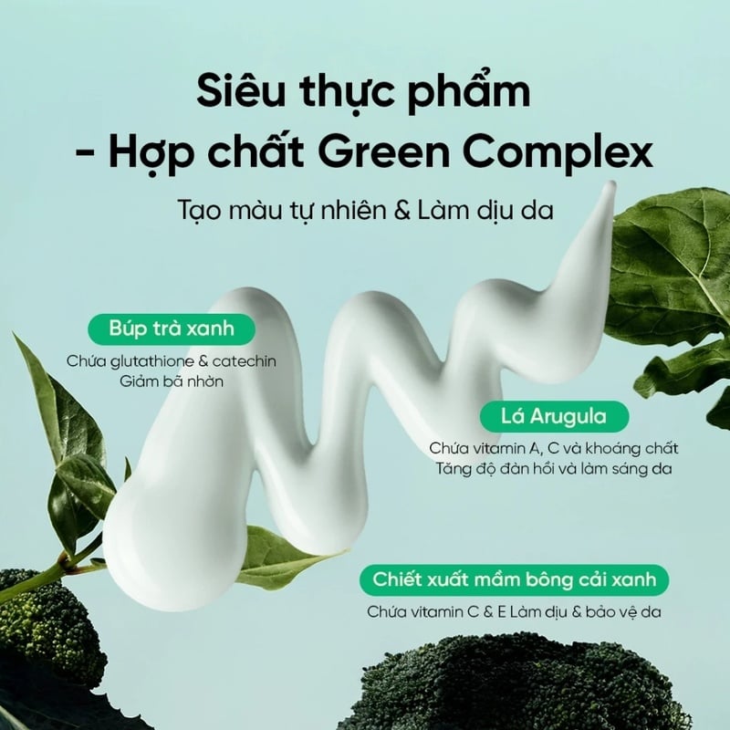 thegioiskinfood.com - Kem Chống Nắng Vật Lý Nâng Tông Tự Nhiên, Kiềm Dầu, Hỗ Trợ Hiệu Chỉnh Sắc Đỏ Beplain Sunmuse Tone Up & Correcting Sunscreen Mild Green SPF50+ PA++++ 50ml (màu xanh nhạt)