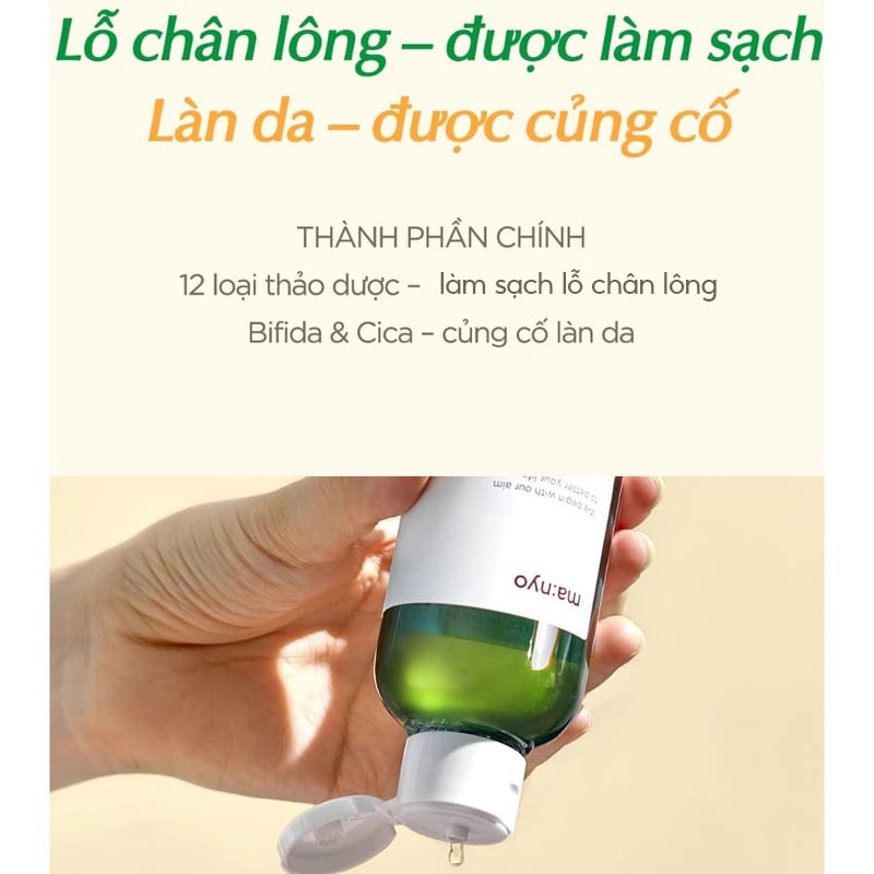 thegioiskinfood.com - Nước Hoa Hồng Ma:nyo Bifida Cica Herb Toner 210ml