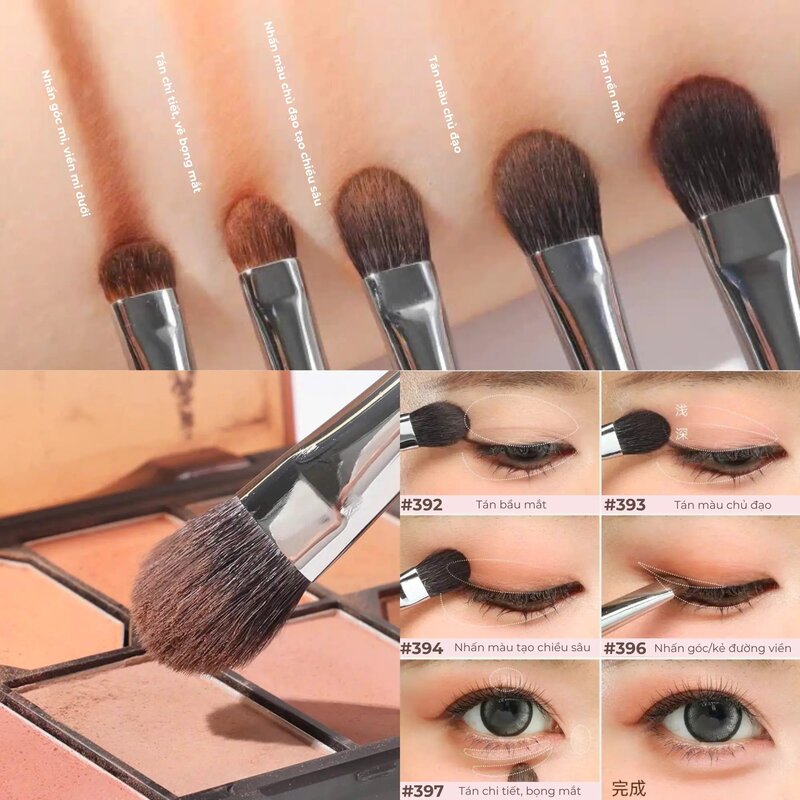 Cọ Phấn Mắt Lớn Guoxiaoniu Rose Gold #392 Large Eyeshadow Brush