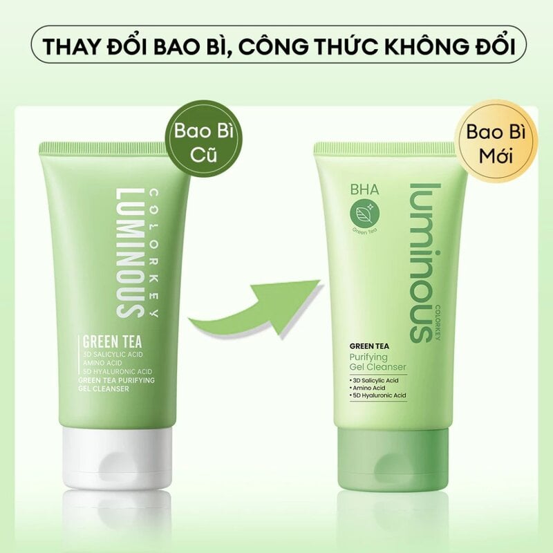 Sữa Rửa Mặt Làm Sạch Sâu, Kiềm Dầu, Dưỡng Ẩm Colorkey Luminous Cleanser 100g