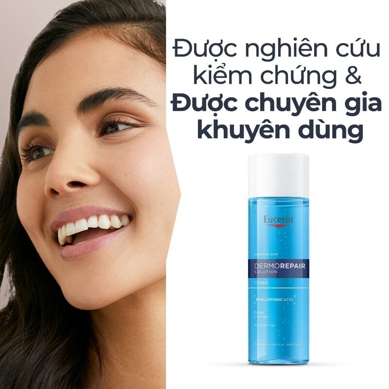 Nước Hoa Hồng Cho Da Nhạy Cảm Eucerin Dermorepair Solution Toner 200ml