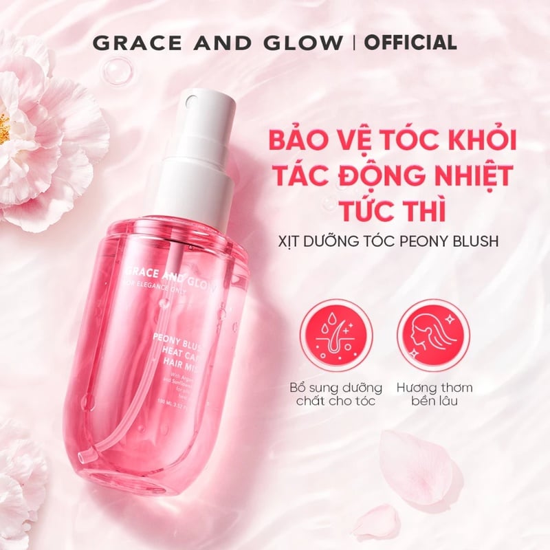 thegioiskinfood.com - Xịt Dưỡng Tóc Hương Nước Hoa Grace And Glow Hair Mist 100ml