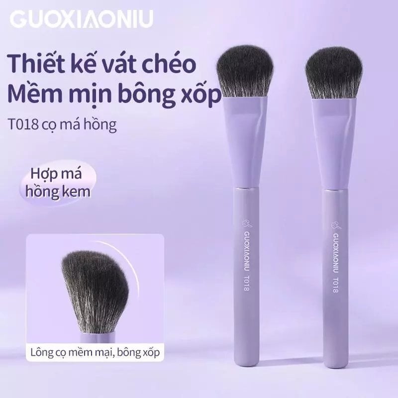 Cọ Má Hồng Nghiêng Guoxiaoniu Bunny Sloped Blush Brush