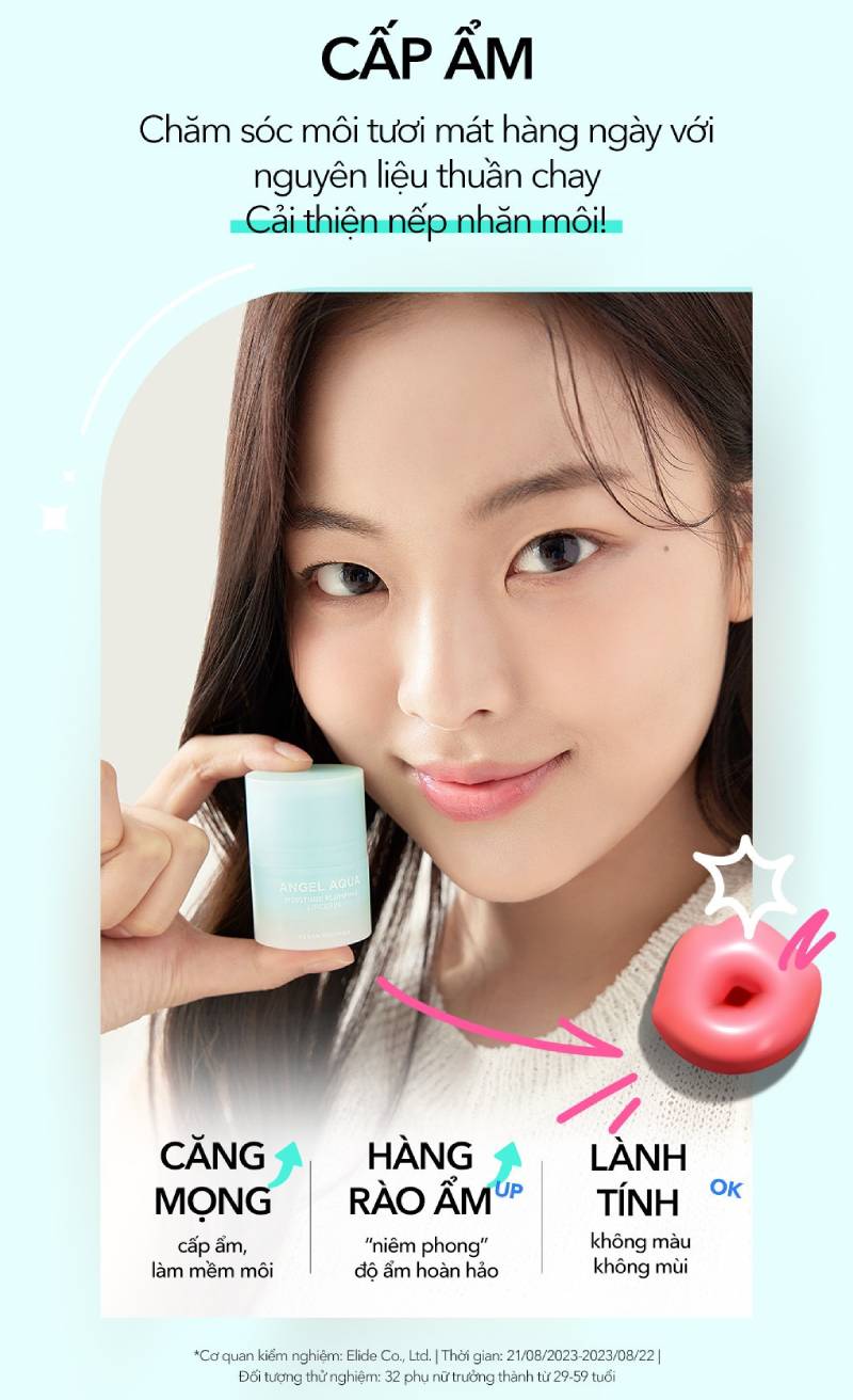 Son Dưỡng Môi Dạng Thỏi Vặn Beyond Angel Aqua Moisture Plumping Lipcerin 15ml