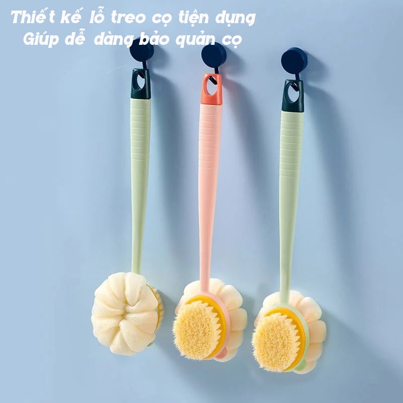 thegioiskinfood.com - Bàn Chải Tắm Chà Lưng Hai Đầu TOOLA - BDC-TLA051