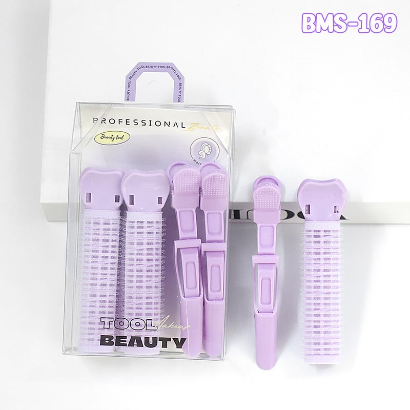 thegioiskinfood.com - Idealful Curling Hair Tools - BMS-328: 1 lô cuốn tóc tự dính và 1 kẹp cá sấu