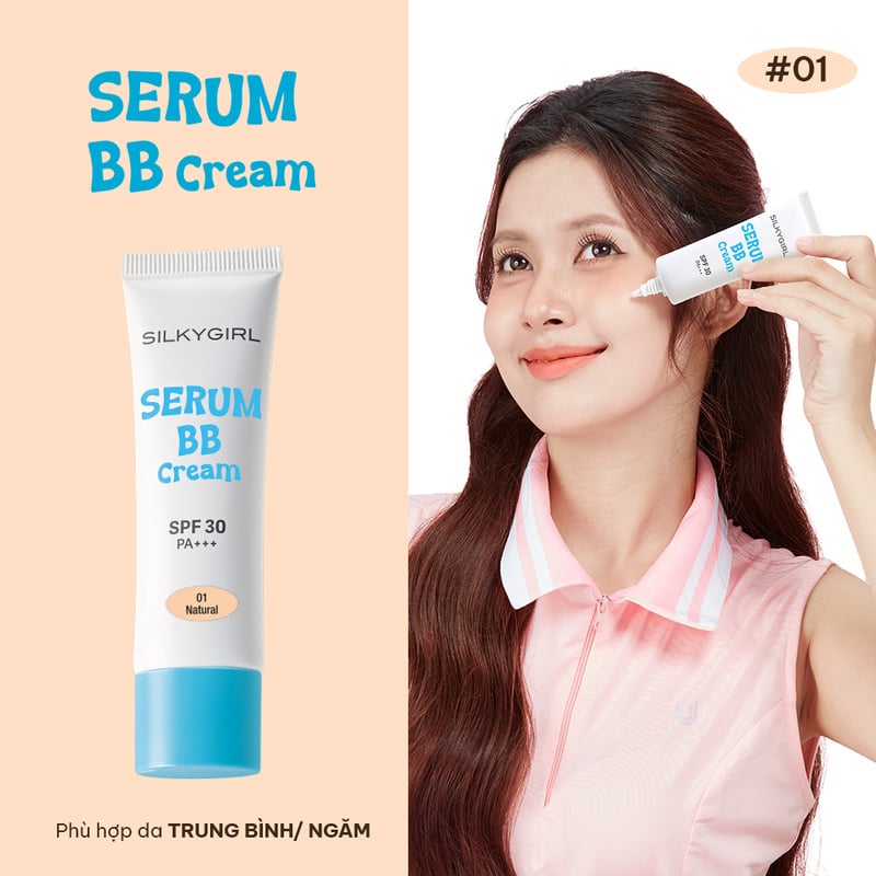 Kem Nền Silkygirl Mỏng Nhẹ Serum Bb Cream SPF30 PA+++ 20ml