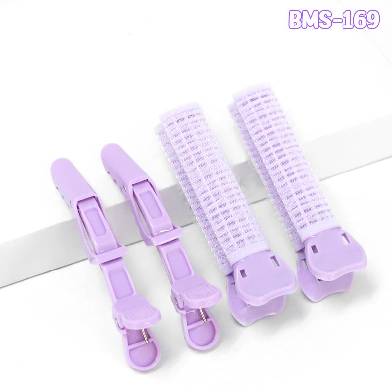thegioiskinfood.com - Idealful Curling Hair Tools - BMS-328: 1 lô cuốn tóc tự dính và 1 kẹp cá sấu