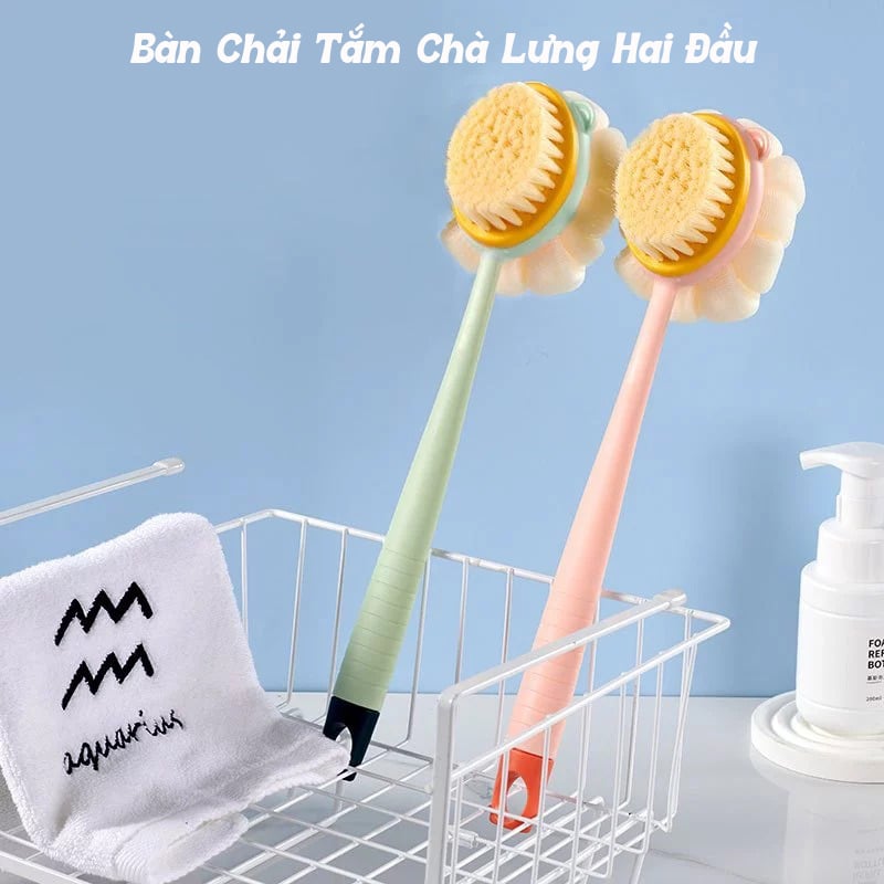 thegioiskinfood.com - Bàn Chải Tắm Chà Lưng Hai Đầu TOOLA - BDC-TLA051