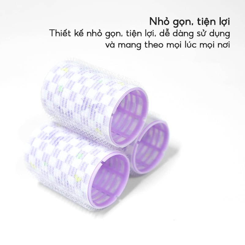 thegioiskinfood.com - Idealful Curling Hair Tools - BMS-328: 1 lô cuốn tóc tự dính và 1 kẹp cá sấu