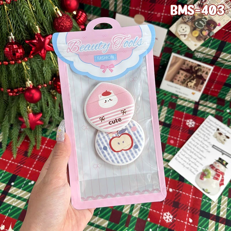 thegioiskinfood.com - Bông Mút Trang Điểm Tán Nền, Tán Cushion Tiện Lợi Idealful Makeup Foundation Puff