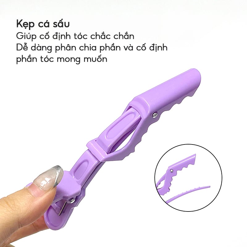 thegioiskinfood.com - Idealful Curling Hair Tools - BMS-328: 1 lô cuốn tóc tự dính và 1 kẹp cá sấu