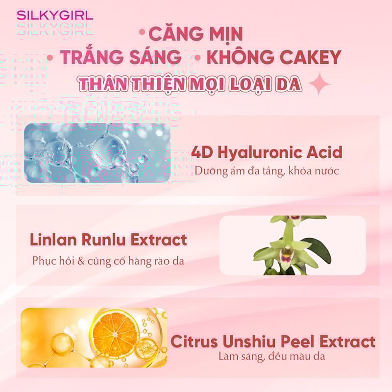 thegioiskinfood.com - Phấn Nước Silkygirl Chống Nắng Lâu Trôi Serum Cushion SPF50+ PA+++ 13g