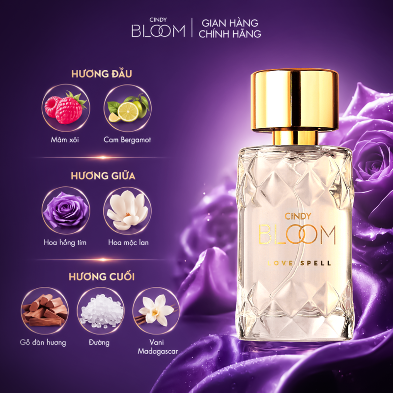 Nước Hoa Cindy Bloom Perfume #Love Spell