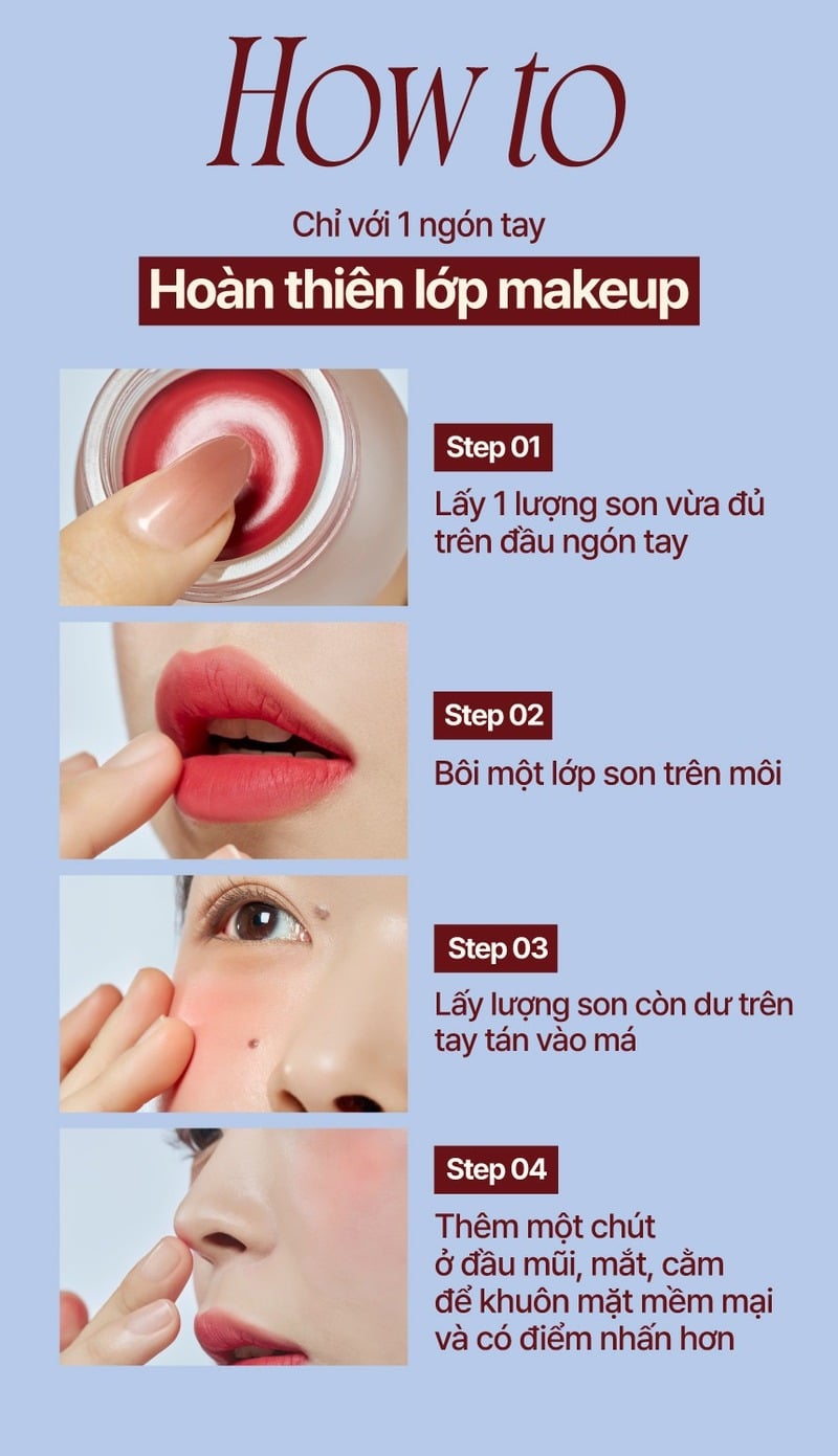 Son Bùn Kiêm Má Hồng Fwee Lip & Cheek Blurry Pudding Pot 5g