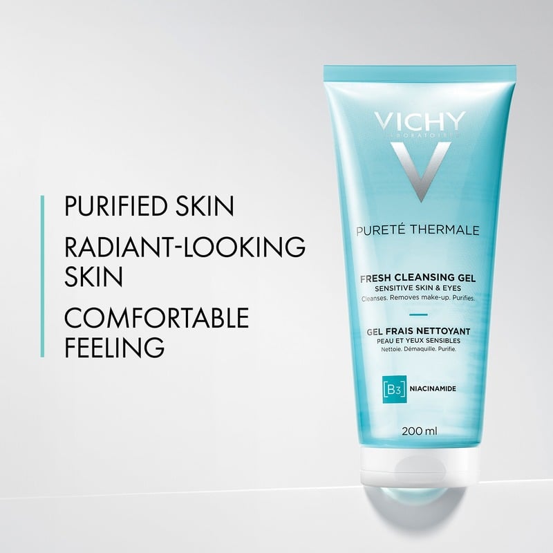 Gel Rửa Mặt Làm Sạch & Giảm Bã Nhờn Vichy Laboratoires Pureté Thermale Fresh Cleansing Gel