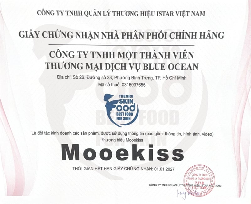 Thế Giới Skinfood - Đại lý phân phối chính hãng các sản phẩm Mooekiss tại Việt Nam