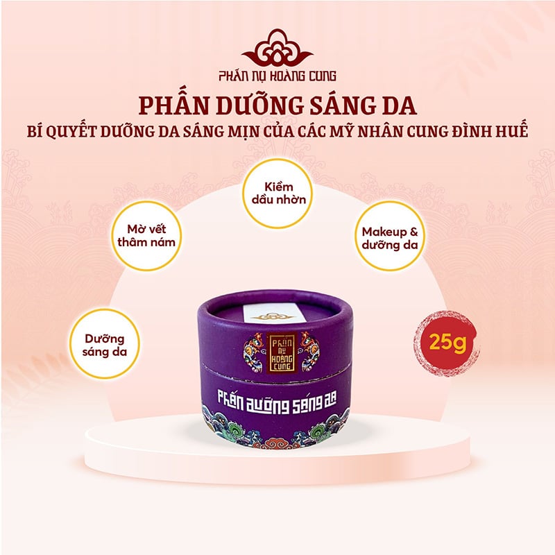 thegioiskinfood.com - Phấn Nụ Hoàng Cung Phấn Dưỡng Sáng Da (Màu tím)