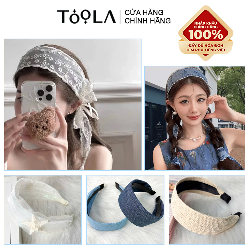 thegioiskinfood.com -Băng Đô Thời Trang Cài Tóc Bản To, Trẻ Trung, Thời Trang, Phong Cách Hàn Quốc TOOLA