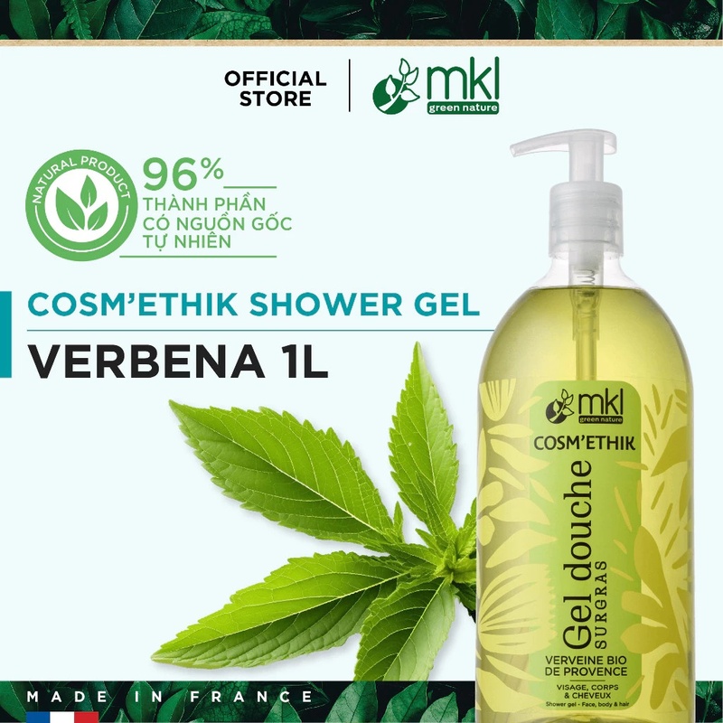 thegioiskinfood.com - Gel Tắm Hữu Cơ Chiết Xuất Thiên Nhiên MKL Shower Gel 1000ml