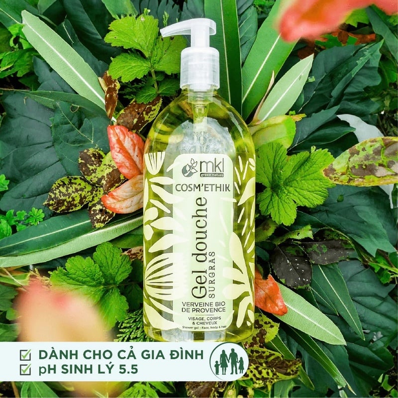 thegioiskinfood.com - Gel Tắm Hữu Cơ Chiết Xuất Thiên Nhiên MKL Shower Gel 1000ml
