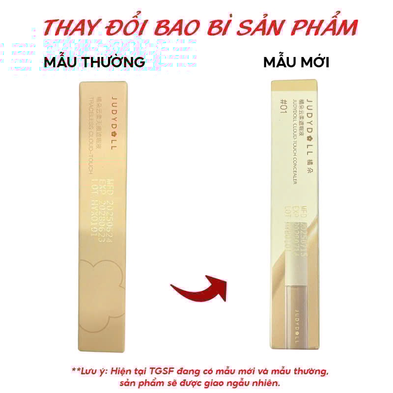 thegioiskinfood.com - Kem Che Khuyết Điểm Judydoll Traceless Cloud-Touch Concealer 3.2g