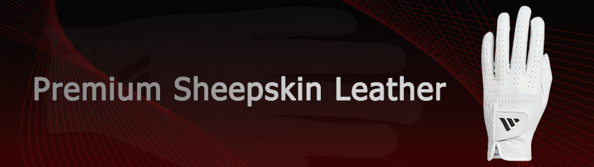 Công nghệ Premium Sheepskin Leather của Găng tay golf nam Pro Leather Glove Single White JE7173 | Adidas