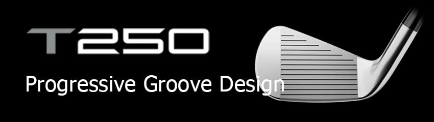 Công nghệ Progressive Groove Design của Bộ Gậy Sắt T250 FORGED IV 2025 | Titleist