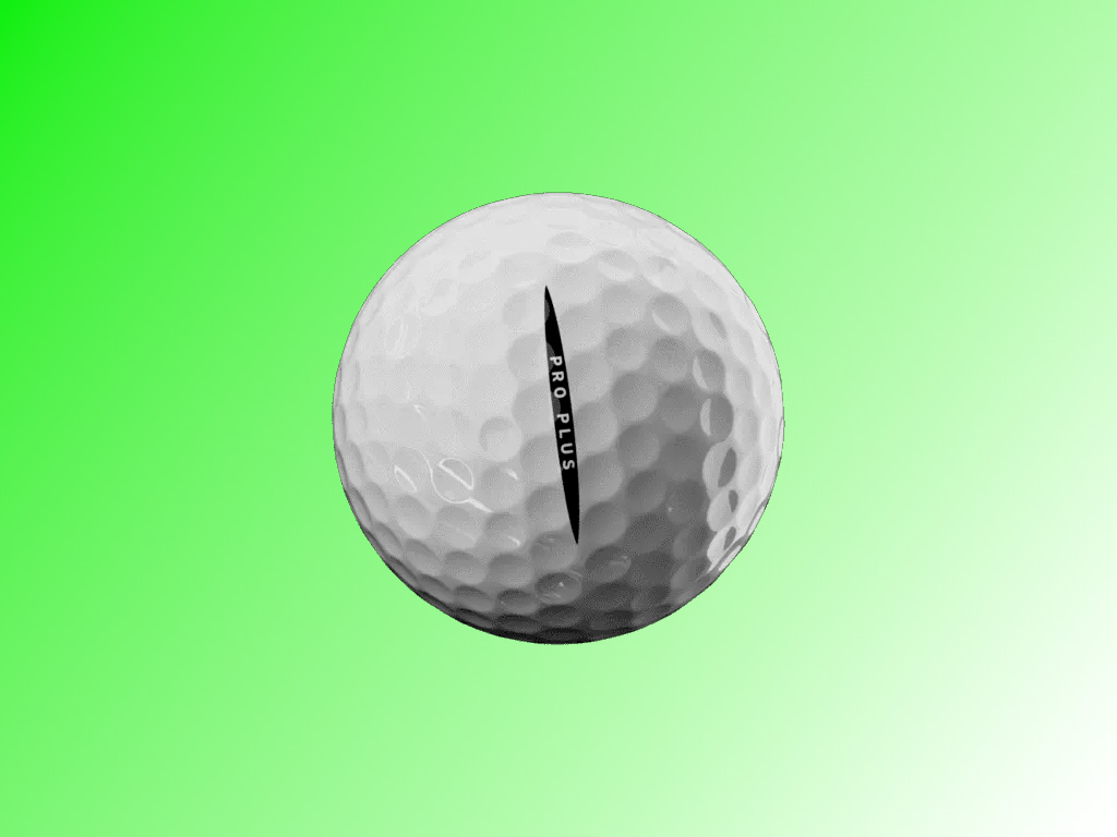 Đường kẻ KIL-line khép kín trên bóng golf Vice Pro Plus neon hỗ trợ golfer căn chỉnh hướng putting chuẩn xác và tự tin.