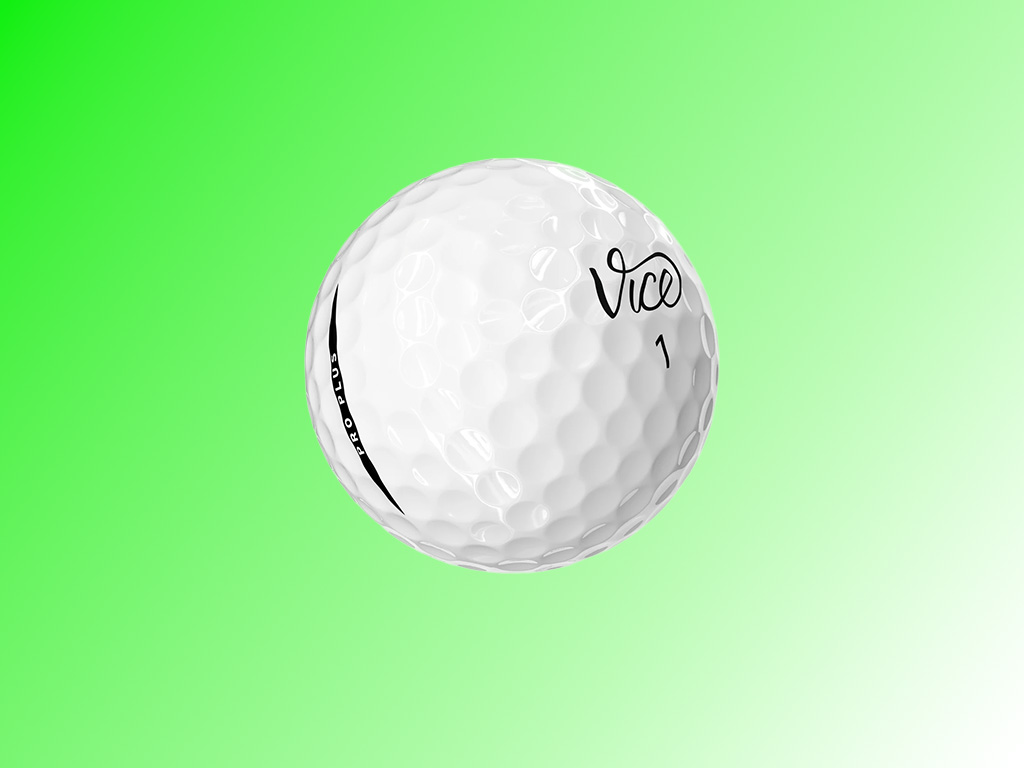 Thiết kế 336 vết lõm khí động học giúp bóng golf Vice Pro Plus neon duy trì quỹ đạo bay đầm và chống tạt gió cực tốt.