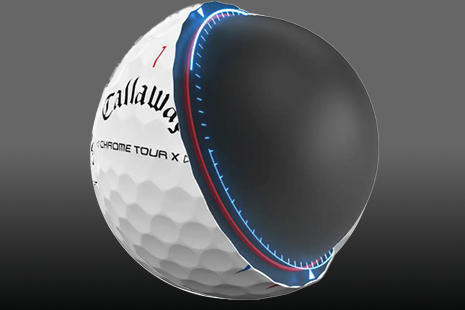 bóng golf callaway chrome tour X - Lõi nén năng lượng cao - tốc độ cực đại
