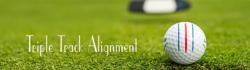 bóng golf callaway chrome tour X - Triple track line