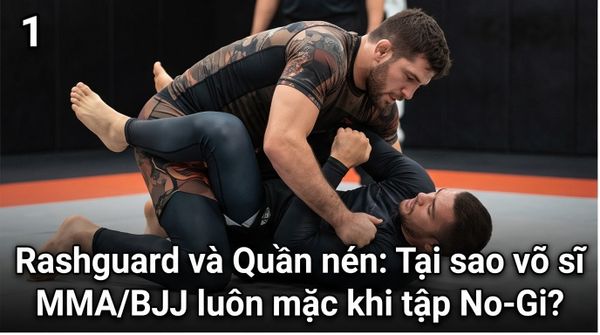 Rashguard và Quần Compression: Tại sao võ sĩ MMA/BJJ luôn mặc khi tập No-Gi?