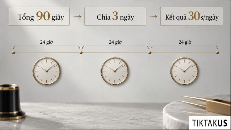 Cách tính sai số giây mỗi ngày của đồng hồ cơ Orient